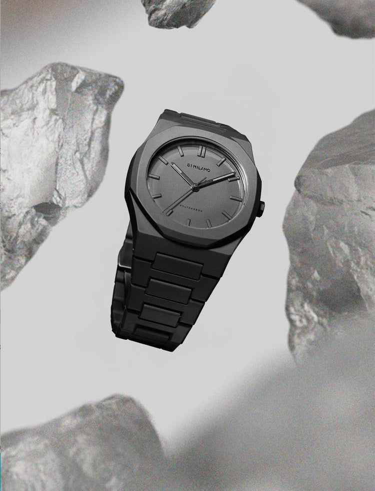 Montre Noire Luxe â Structure Polycarbon