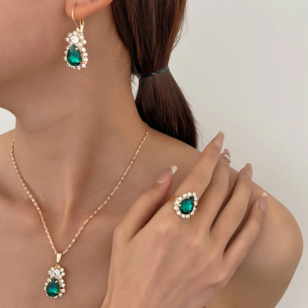 Ensemble montre et bijoux à quartz