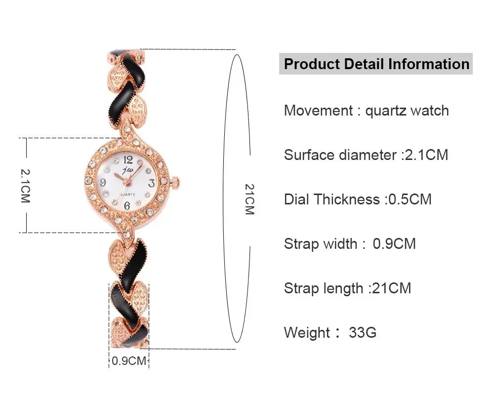 Ensemble montre et bijoux à quartz