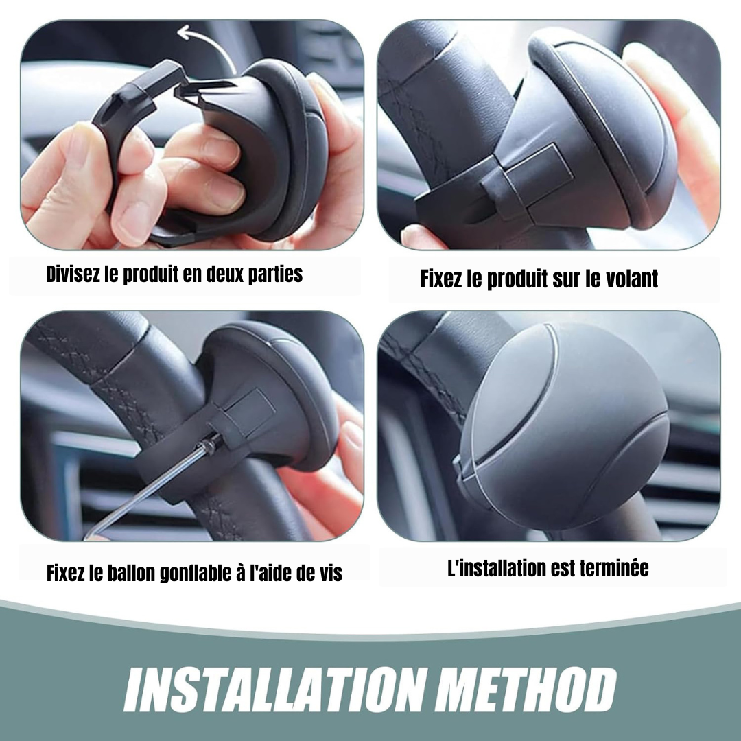 Boule d'appoint pour volant de voiture à 360°