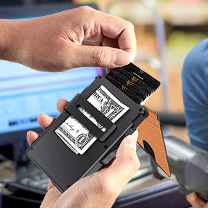 PrestigeWallet Portefeuille Connecté Chic avec Airtag