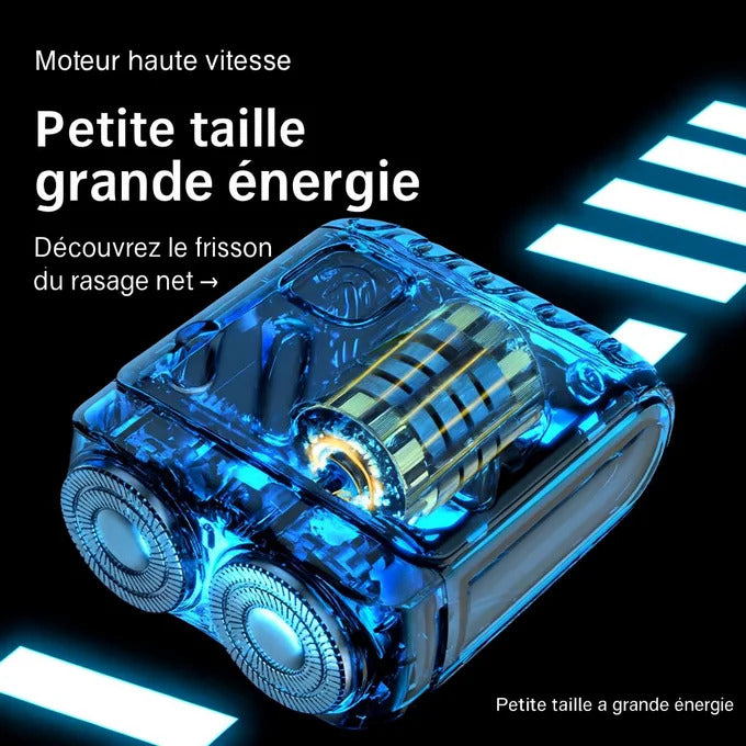 🪒 RASOIR ÉCLAIR — Mini Rasoir Électrique Portable